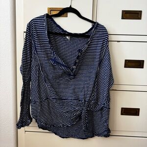 Free People oversized long sleeve t-shirt